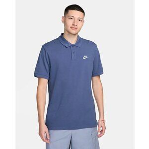 Nike Sportswear Men's Jersey Cotton Short Sleeve Polo Shirt Diffused Blue